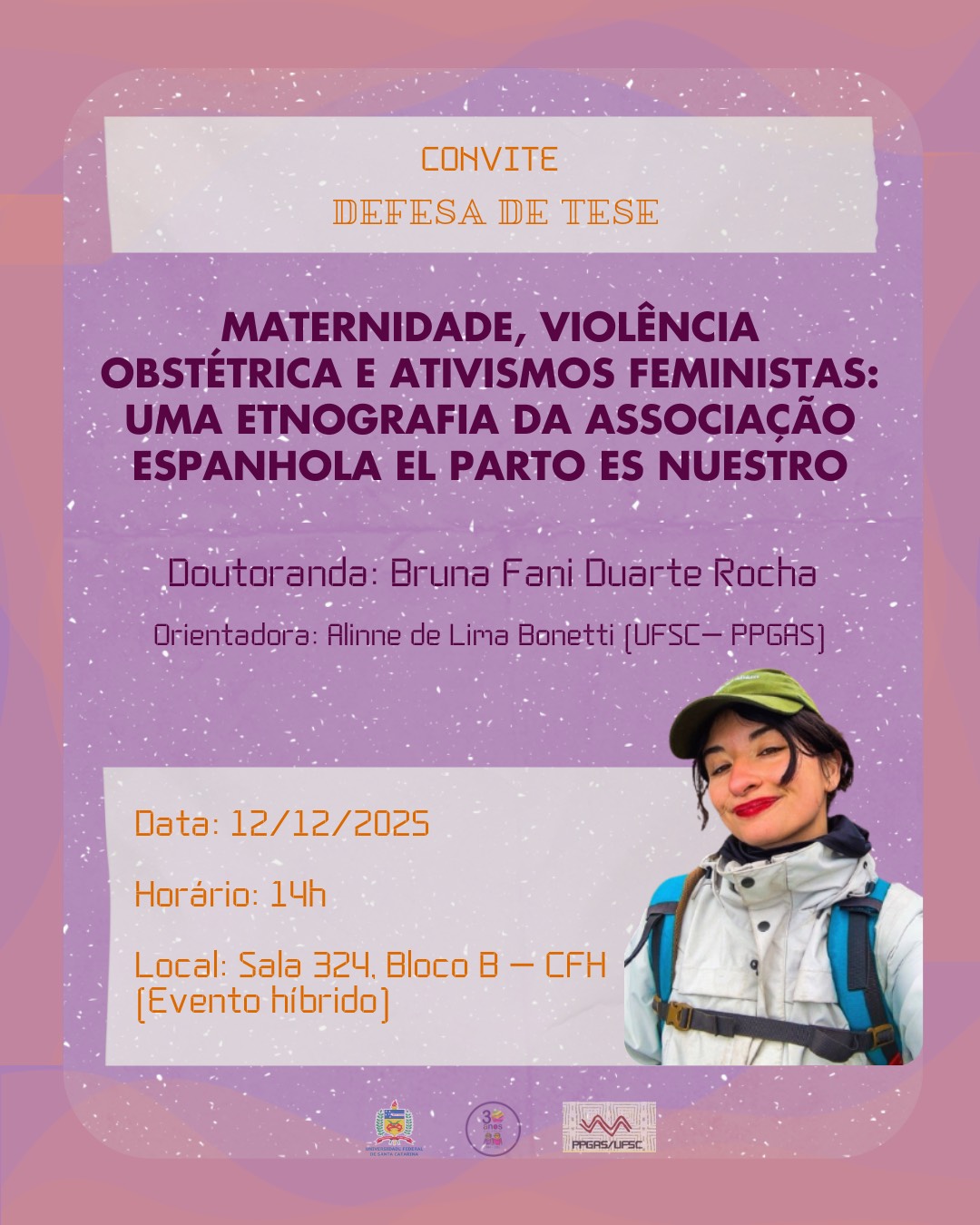 Defesa de tese aborda maternidade, violência obstétrica e ativismos feministas na UFSC (sexta, 12/12)